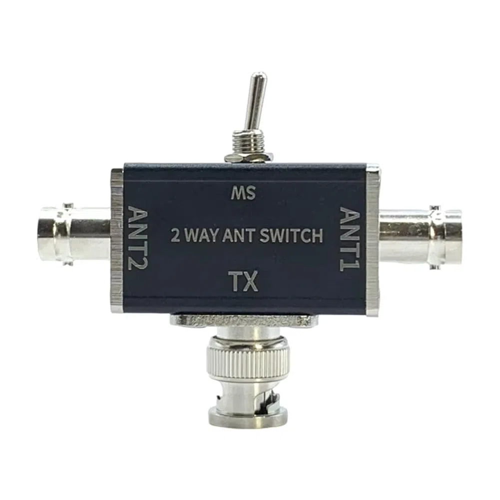 Cenei Conmutadores de Antena Coaxiales Manuales de 2 Vías, Conector de 100 W, 0-50 MHz, 1 Entrada y 2 Salidas con Protección de Apagado/B