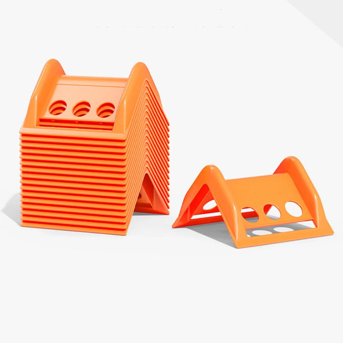 Cantonera Protectora de Esquinas para Carga y Transporte - 10 Piezas (Naranja) - Protector de Bordes de Plástico Resistente para Correas de Sujeción