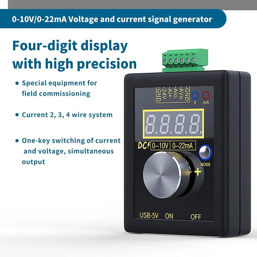 SG-002 digital 0-22mA 0-10V Generador de señal de voltaje Transmisor de corriente Instrumentos de medición electrónicos profesionales