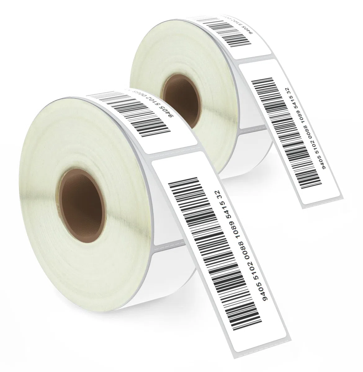 BETCKEY - 25mm x 76mm(1 in x 3 in) Perforadas Etiquetas Térmicas para Código de Barras y Dirección Compatible con impresoras Zebra y otras [2 Rollen/1040 Etiquetas]