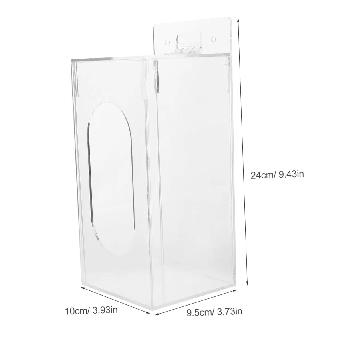 MAGICLULU Dispensador De Guantes Montado En Pared con Material Acrílico Transparente Soporte De Organizador para Laboratorio Oficina Y Servicios De Salud 9.44X3.93X3.74In